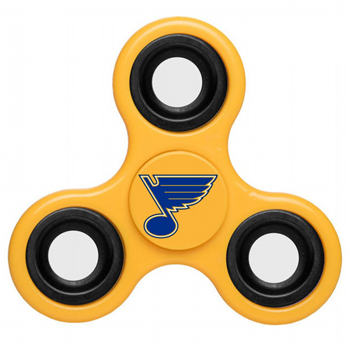 NHL St. Louis Blues 3 Way Fidget Spinner D112 - Yellow